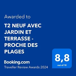 T2 Neuf Avec Jardin Et Terrasse - Proche Des Plages Appartement
